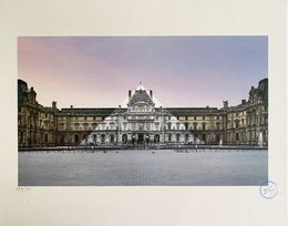 Drucke, JR au Louvre, La Pyramide, 12 Juin 2016, 5H55, JR