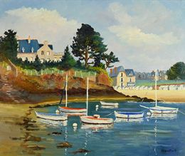 Pittura, Marée haute à Saint Briac, Christiane STENFORT
