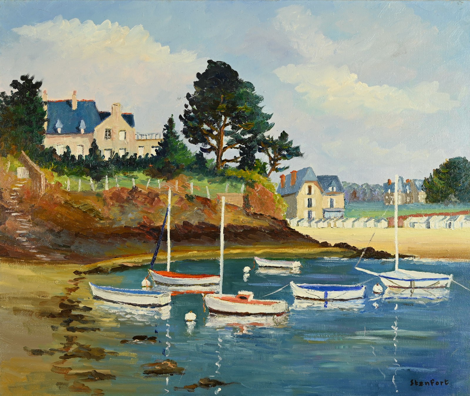 Christiane Stenfort, Marée haute à Saint Briac Christiane Stenfort, Marée haute à Saint Briac