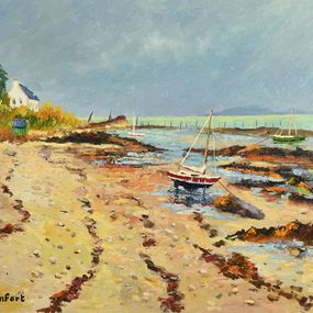 Painting, Le phare, Christiane Stenfort
