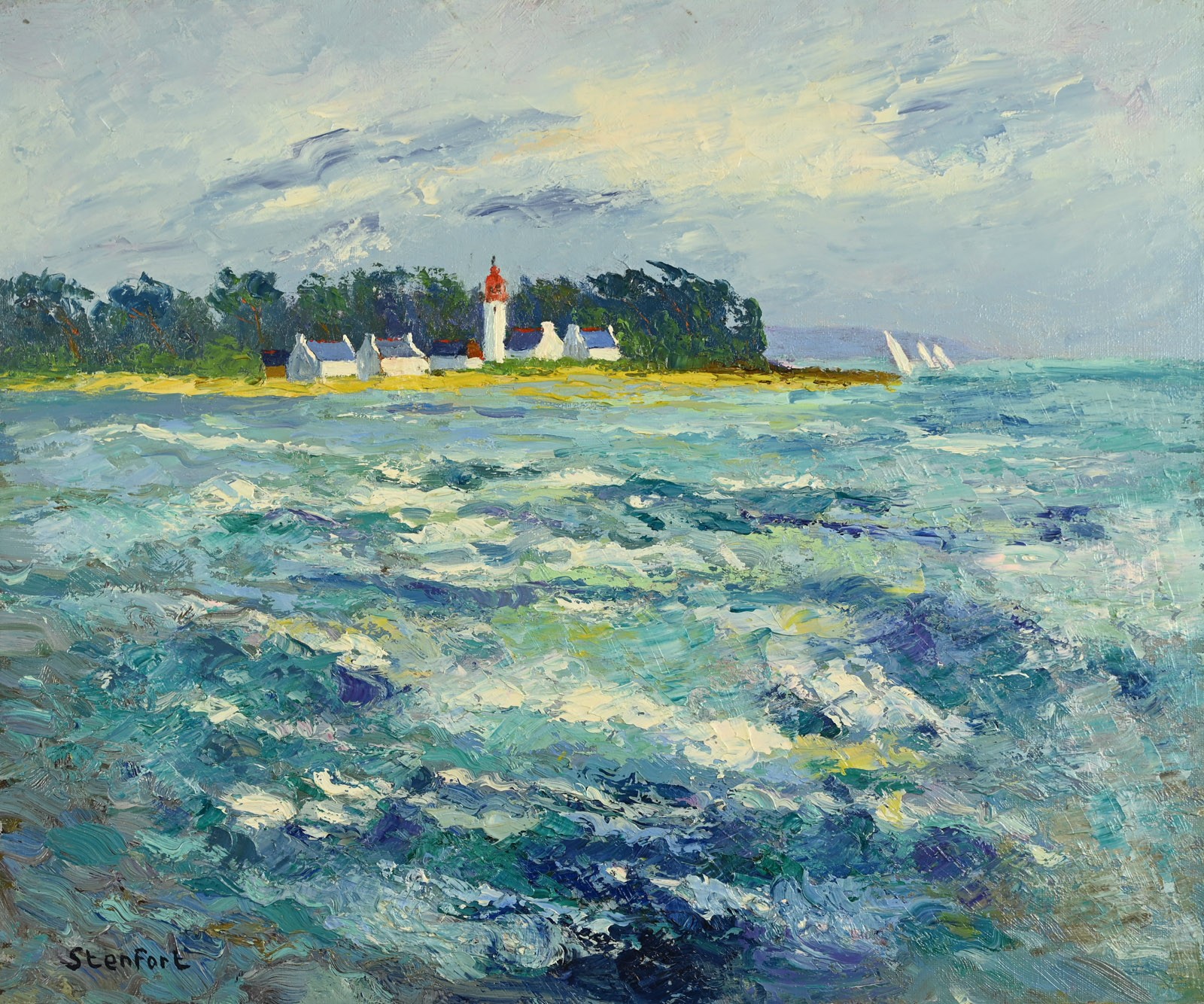 Christiane Stenfort, Tempête à Locmariaquer Christiane Stenfort, Tempête à Locmariaquer