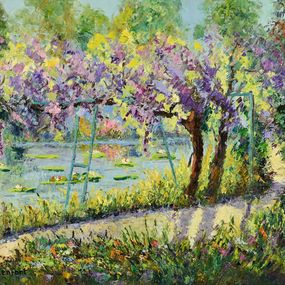 Painting, Premières Glycines à Giverny, Christiane Stenfort