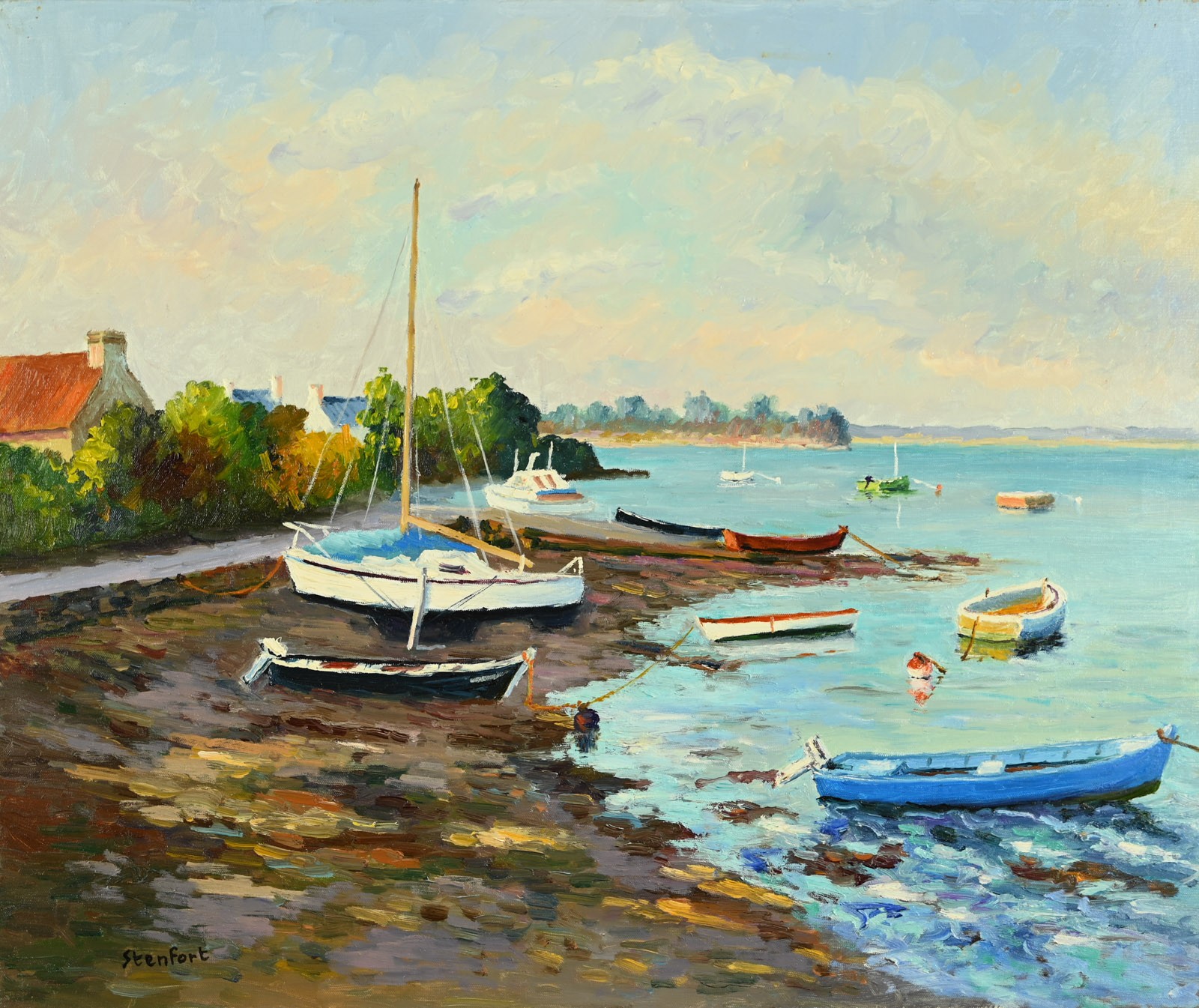 Christiane Stenfort, Marée montant à Saint Cado Christiane Stenfort, Marée montant à Saint Cado