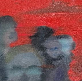 Peinture, Human jungle we are moving together no 1, Marie-Chloé Duval