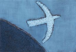 Painting, Blue sun, Ha Yeon U