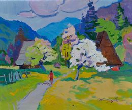 Painting, Bloom Above the House, Alexander Shandor