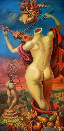 Painting, Allegory of Autumn, Daniil Litvinov