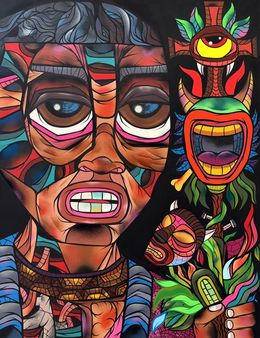 Pittura, La Vision du shaman, Nicolas Denigot