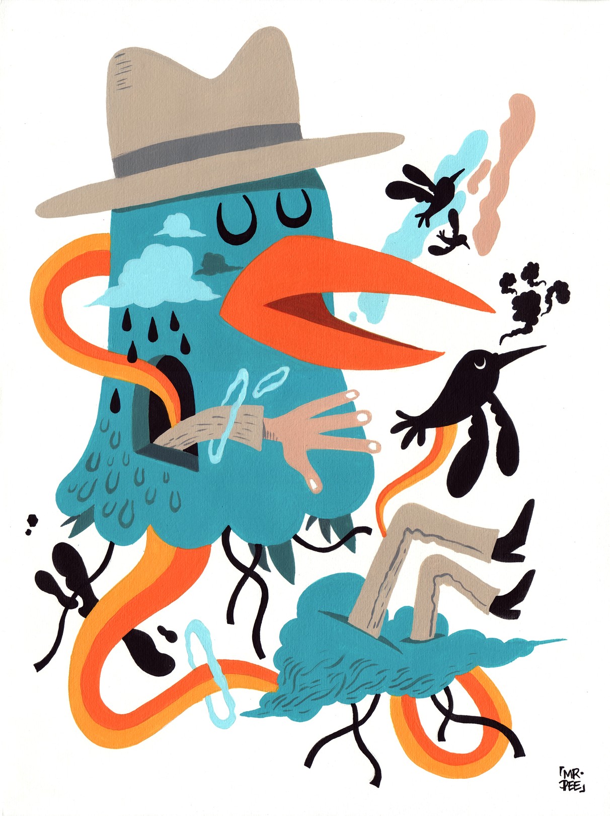 MisterPee, Oiseau Rainbow MisterPee, Oiseau Rainbow