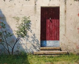 Gemälde, The garden door, Carlos Diaz