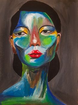 Painting, Layers With Me, Mari Abramishvili