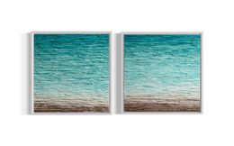 Painting, Coastal Calm diptych, Daniela Pasqualini