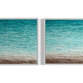 Peinture, Coastal Calm diptych, Daniela Pasqualini