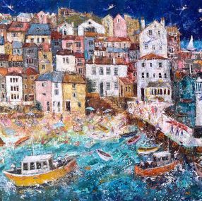 Peinture, Flying Sialors of St Ives Dyptich Pt 2, Ellie Hesse