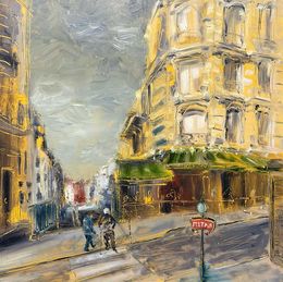 Painting, The Twilight Rendezvous at Le Refuge, Adam de Ville