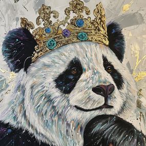 Gemälde, Panda Gold The King, Hani Badawi Leo