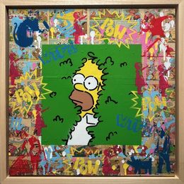 Painting, Homer Simpson love StreetArt, Koen Betjes