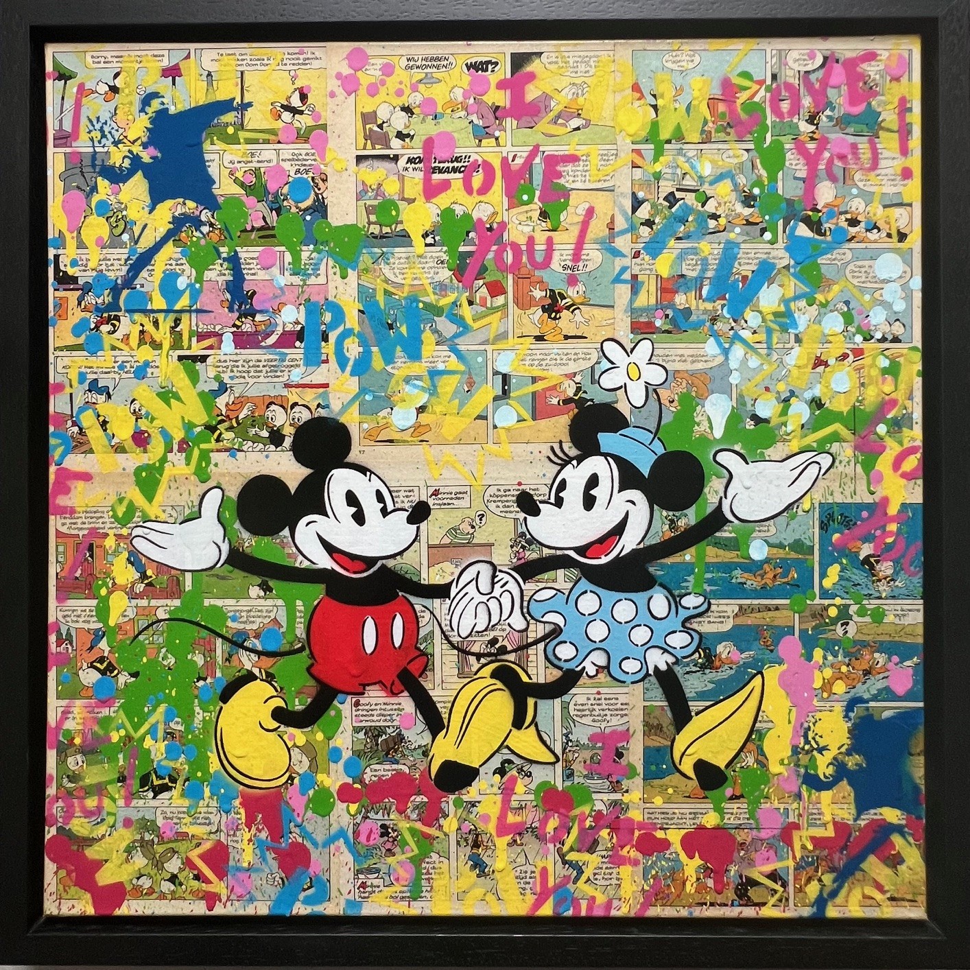 Koen Betjes, Mickey and Minnie Mouse love StreetArt Koen Betjes, Mickey and Minnie Mouse love StreetArt