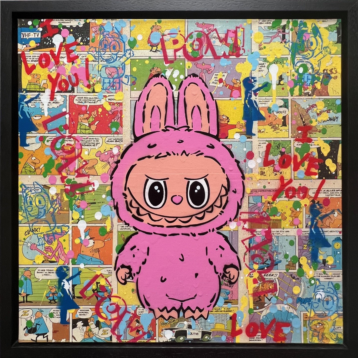 Koen Betjes, Labubu love StreetArt (pink) Koen Betjes, Labubu love StreetArt (pink)
