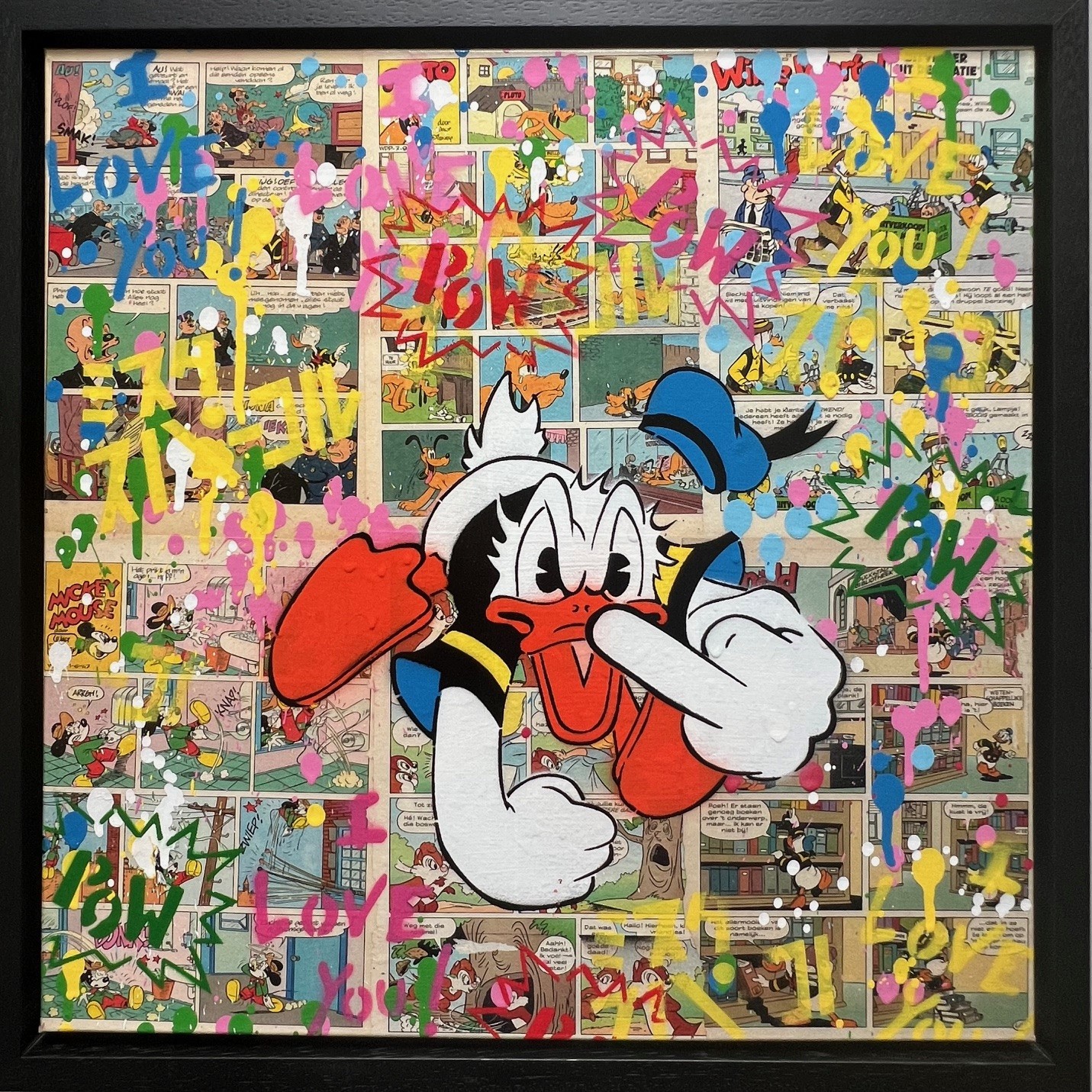 Koen Betjes, Rebellious Donald Duck x StreetArt Koen Betjes, Rebellious Donald Duck x StreetArt
