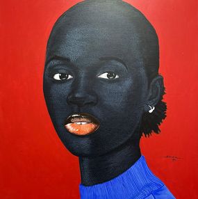 Pittura, Untitled 3 - 21st Century, Contemporary, Figurative Portrait, Modern, Women, Kum Cletus