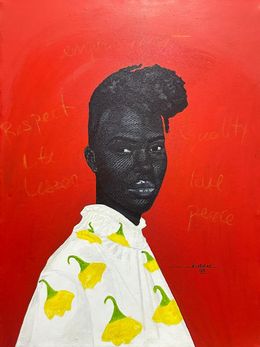 Painting, Untitled 5 - 21st Century, Contemporary, Figurative Portrait, Modern, Women, Kum Cletus