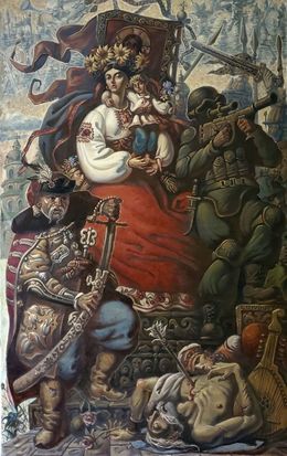 Painting, Defenders of Ukraine, Daniil Litvinov