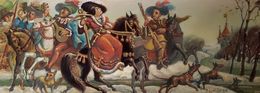Painting, Departure for Hunting, Daniil Litvinov
