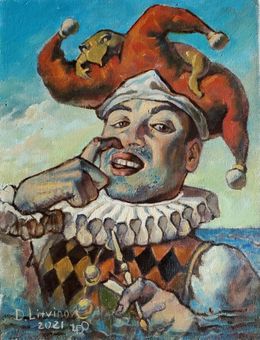 Peinture, Portrait of a Jester, Daniil Litvinov
