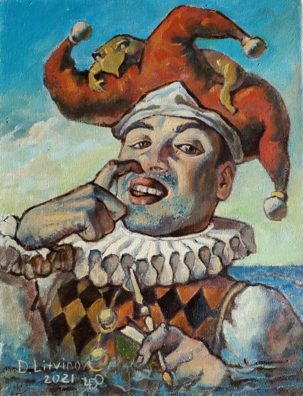 Daniil Litvinov, Portrait of a Jester Daniil Litvinov, Portrait of a Jester