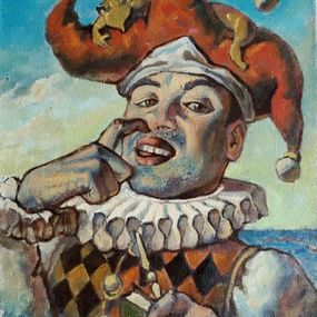 Pintura, Portrait of a Jester, Daniil Litvinov