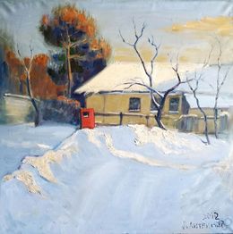Peinture, Winter Sunse, Daniil Litvinov