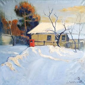 Pintura, Winter Sunse, Daniil Litvinov