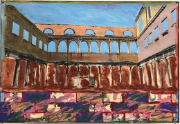 Painting, Campo Santo Stefano #1, Modou Dieng Yacine