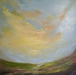 Painting, Vu du ciel, Khadija El Haouchi