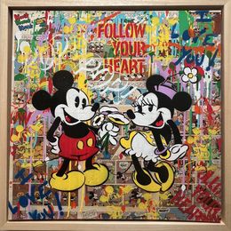 Painting, Mickey & Minnie Mouse - Street - Follow Your Heart, Koen Betjes