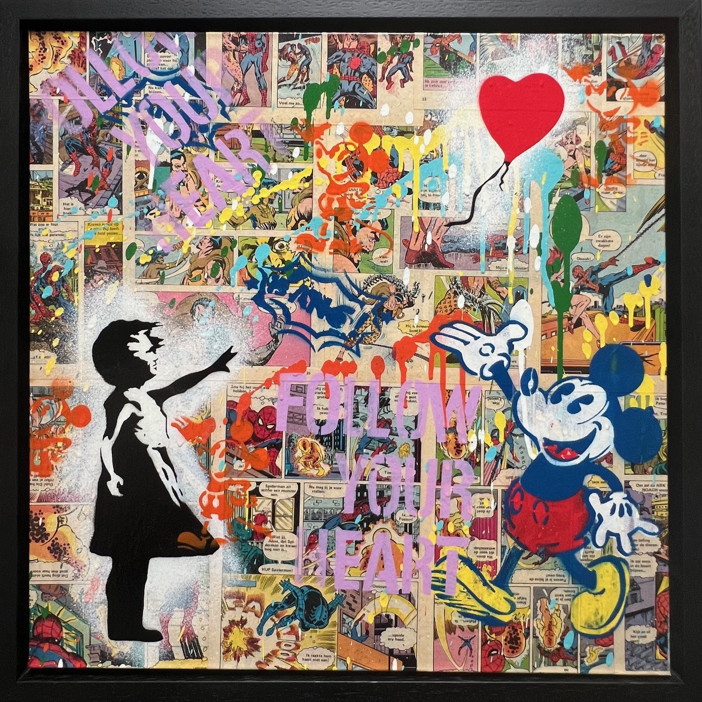 Koen Betjes, Banksy's Balloon Girl x Mickey Mouse - Love is the Answer Koen Betjes, Banksy's Balloon Girl x Mickey Mouse - Love is the Answer
