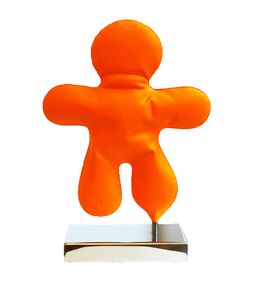 Sculpture, Petit Bonhomme Orange Mat (F1), Henri Iglésis