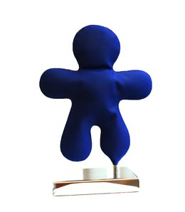 Sculpture, Petit Bonhomme Bleu Mat (F1), Henri Iglésis