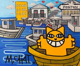 Painting, Embarqué à Marseille, M.Chat