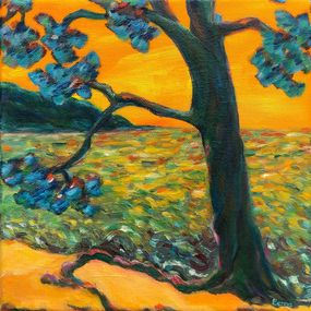 Painting, Scenario 1. A Provençal Coastal Scene., Bernadette Van Baarsen