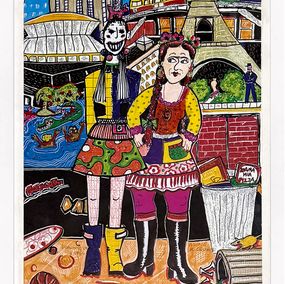 Fine Art Drawings, Aline Kominsky-Crumb & Dominique Sapel Collab, Aline Kominsky-Crumb