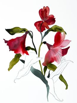 Painting, Lilies No. 9, Elizabeth Becker