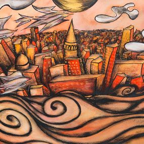 Fine Art Drawings, Bubbling Bosphorus, Axel Roumy