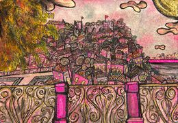 Fine Art Drawings, Lisboète sunset, Axel Roumy