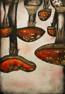 Dessin, Mushrooms, Axel Roumy