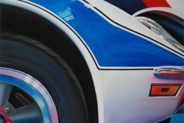 Peinture, Corvette White and Blue, Gilbert Duchamp