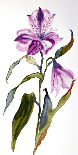 Painting, Lilies No. 11, Elizabeth Becker