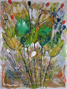 Painting, Fantasy with Flowers 13, Rakhmet Redzhepov (Ramzi)