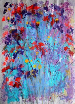 Painting, Fantasy with Flowers 16, Rakhmet Redzhepov (Ramzi)